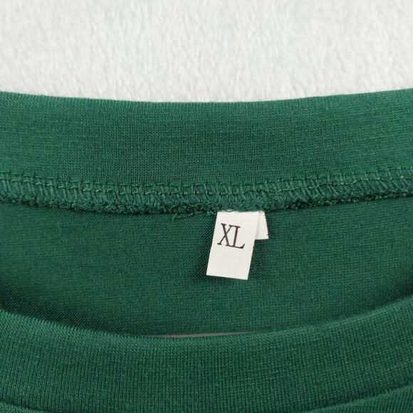 Women's XL Pajama Lounge Set 2 Pieces Christmas Green Red Plaid New - Picture 3 of 6